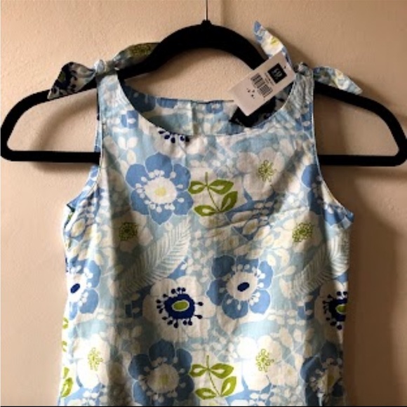 Gap Kids Printed Blue Dress - Picture 2 of 4